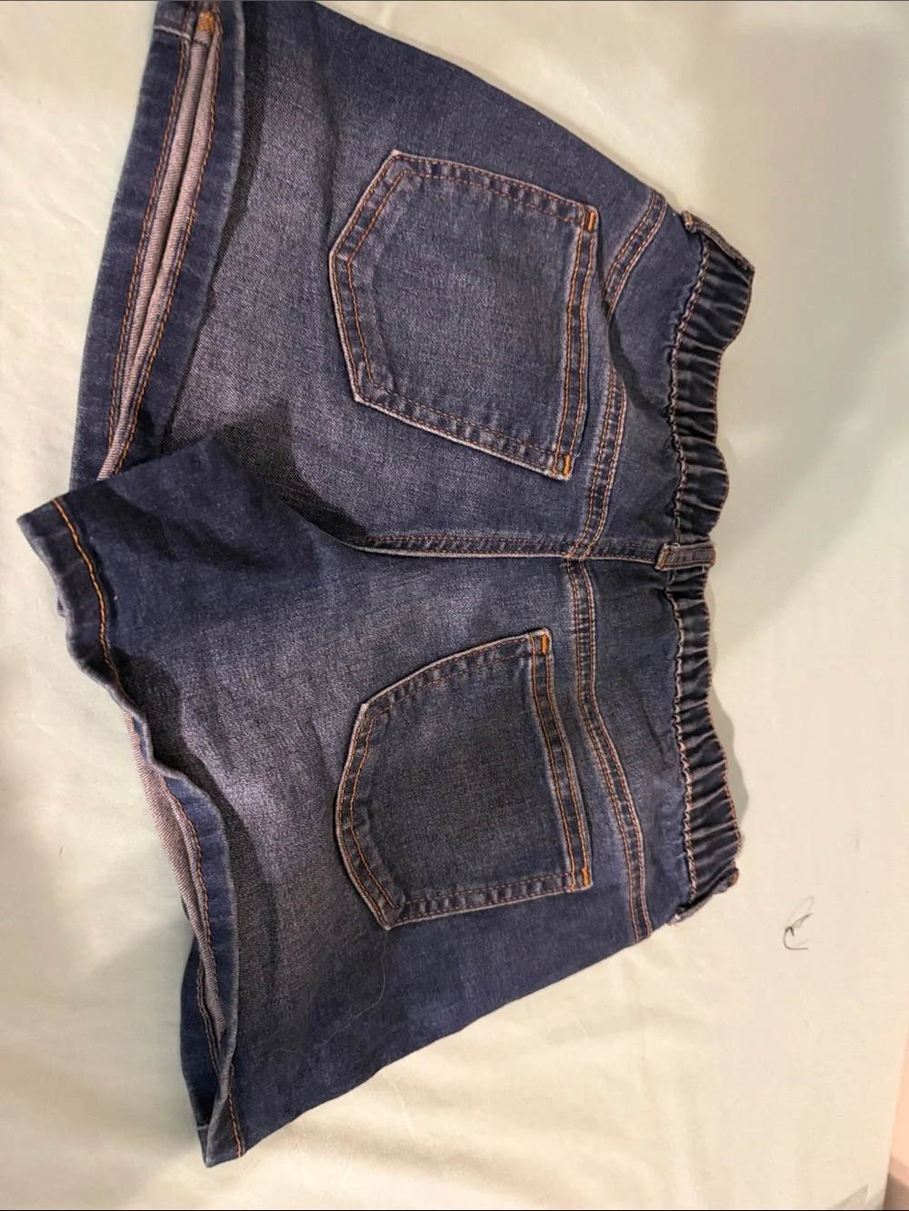 wonder nation Dark Blue Denim Pull-On Shorts